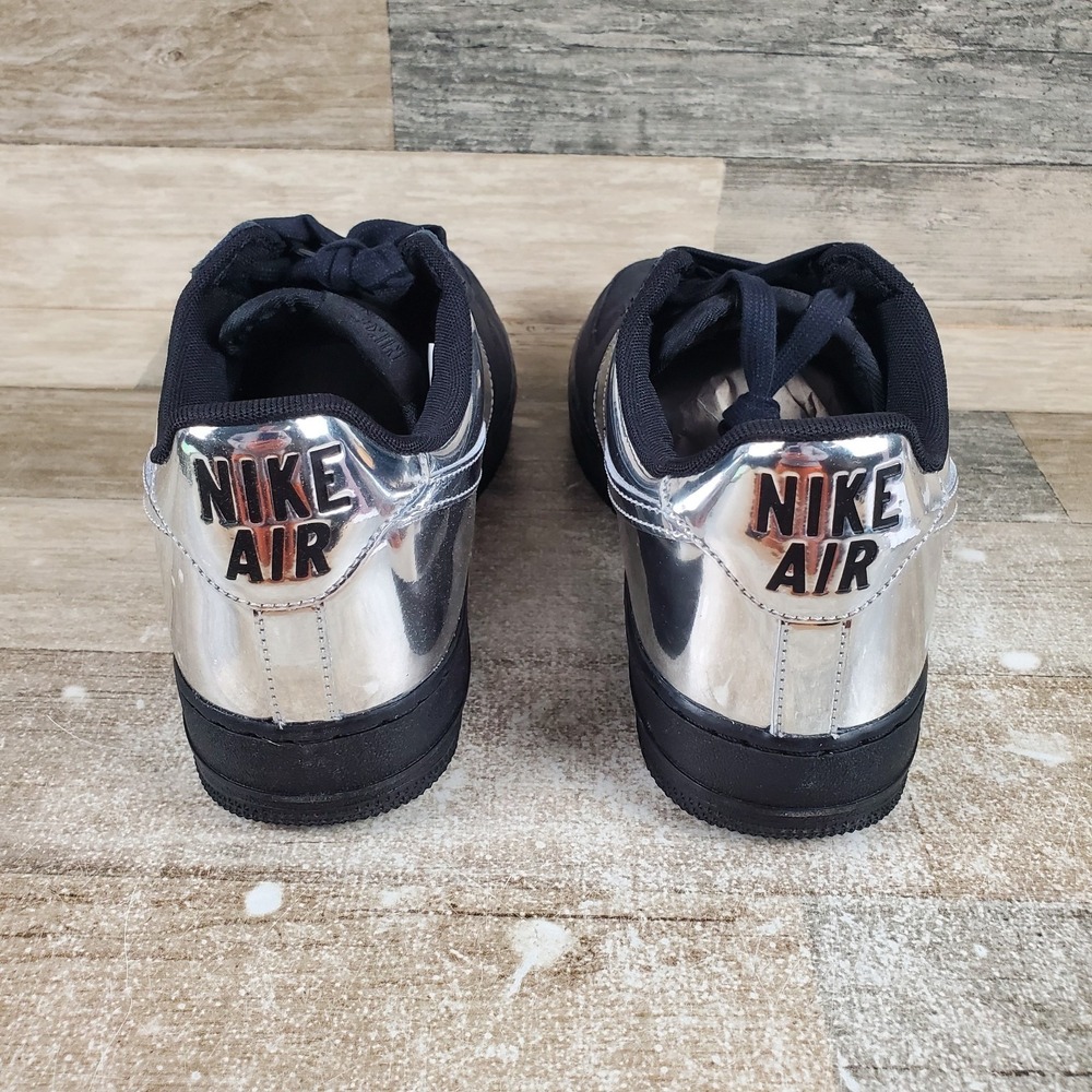Nike Air Force 1 Low Retro All-Star Mens Shoes Sz 10.5 Black Lace Up Sneakers - Picture 3 of 10